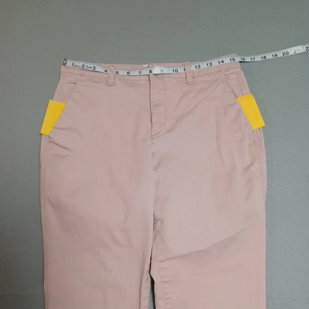 Gap Chino Pants Womens 6 Pink Girlfriend Chino 232528-06 Cotton Stretch Cropped